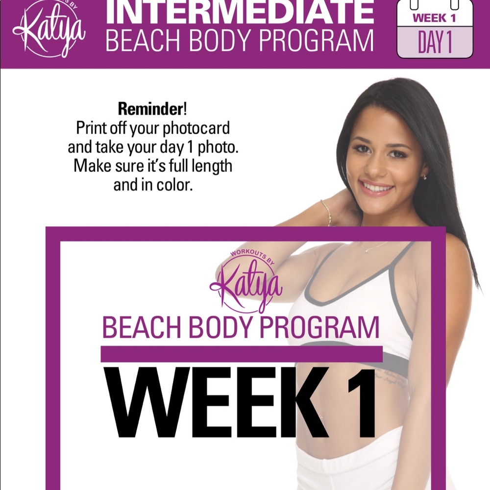 Katya week 1-8 bikini body program